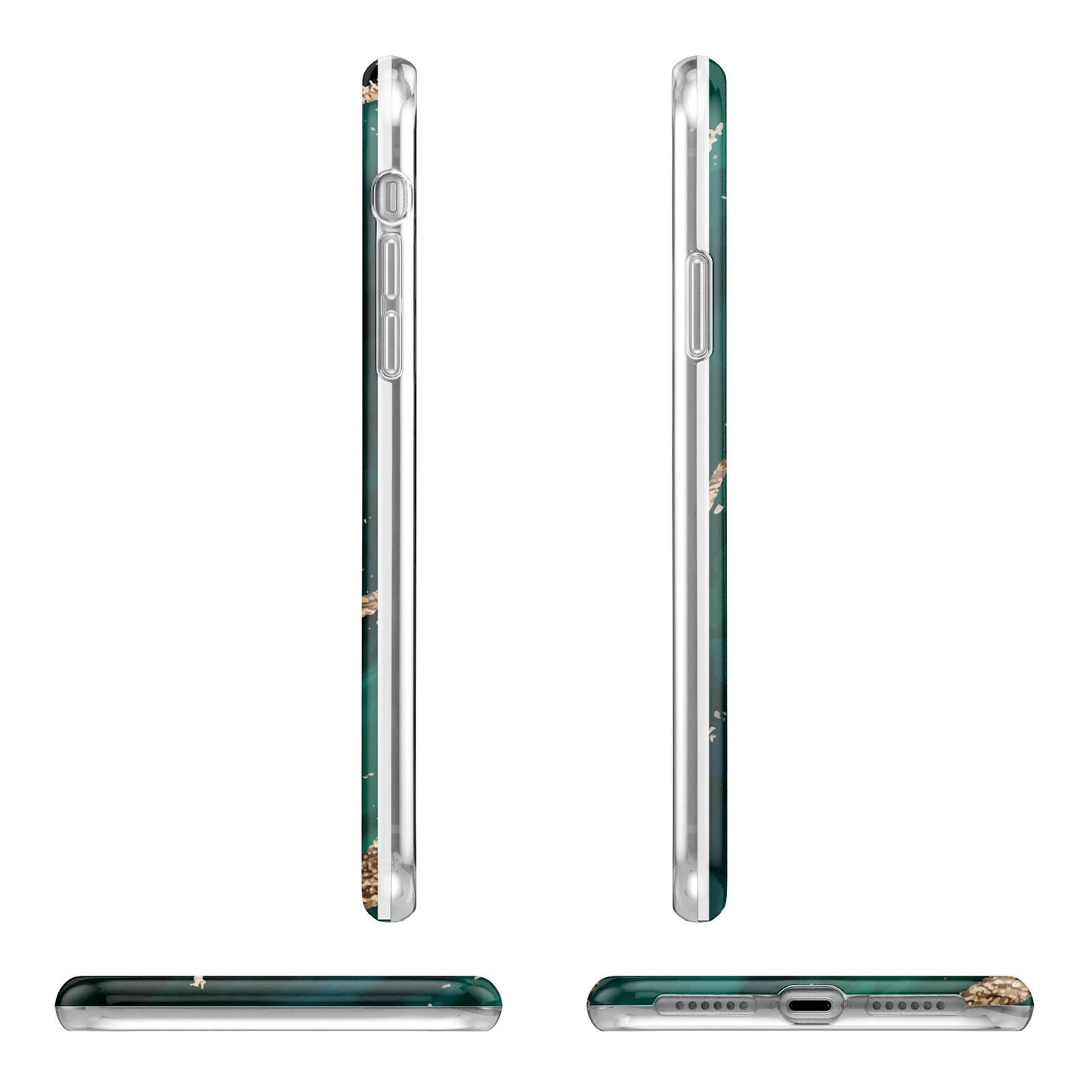 Green Marble iPhone 11 Pro 3D Tough Case Angle Images