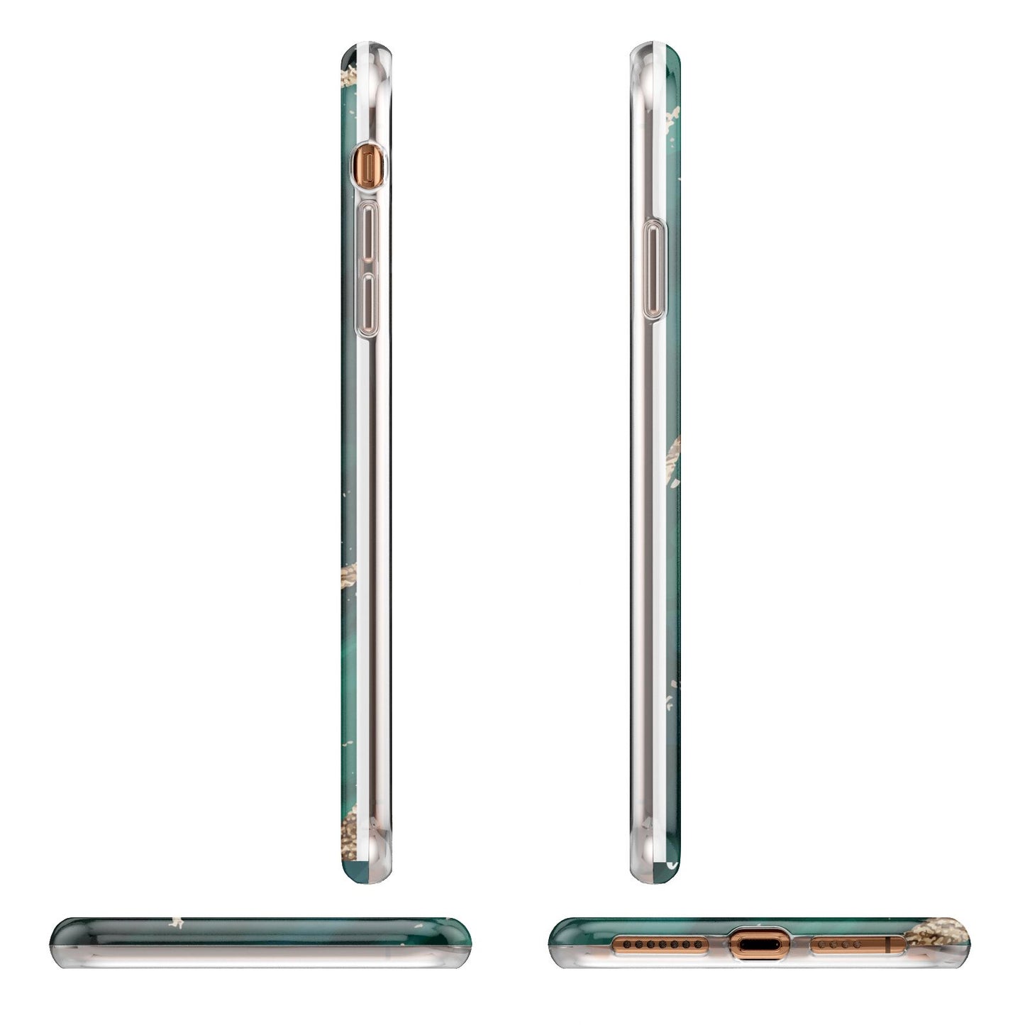 Green Marble iPhone 11 Pro Max 3D Tough Case Angle Images