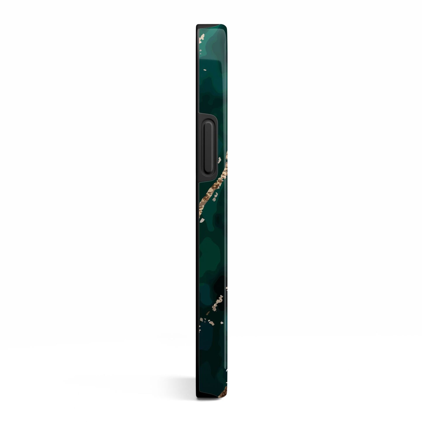 Green Marble iPhone 13 Mini Side Image 3D Tough Case