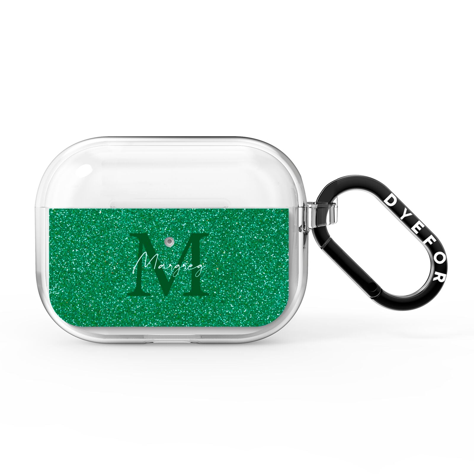 Green Monogram AirPods Pro Clear Case