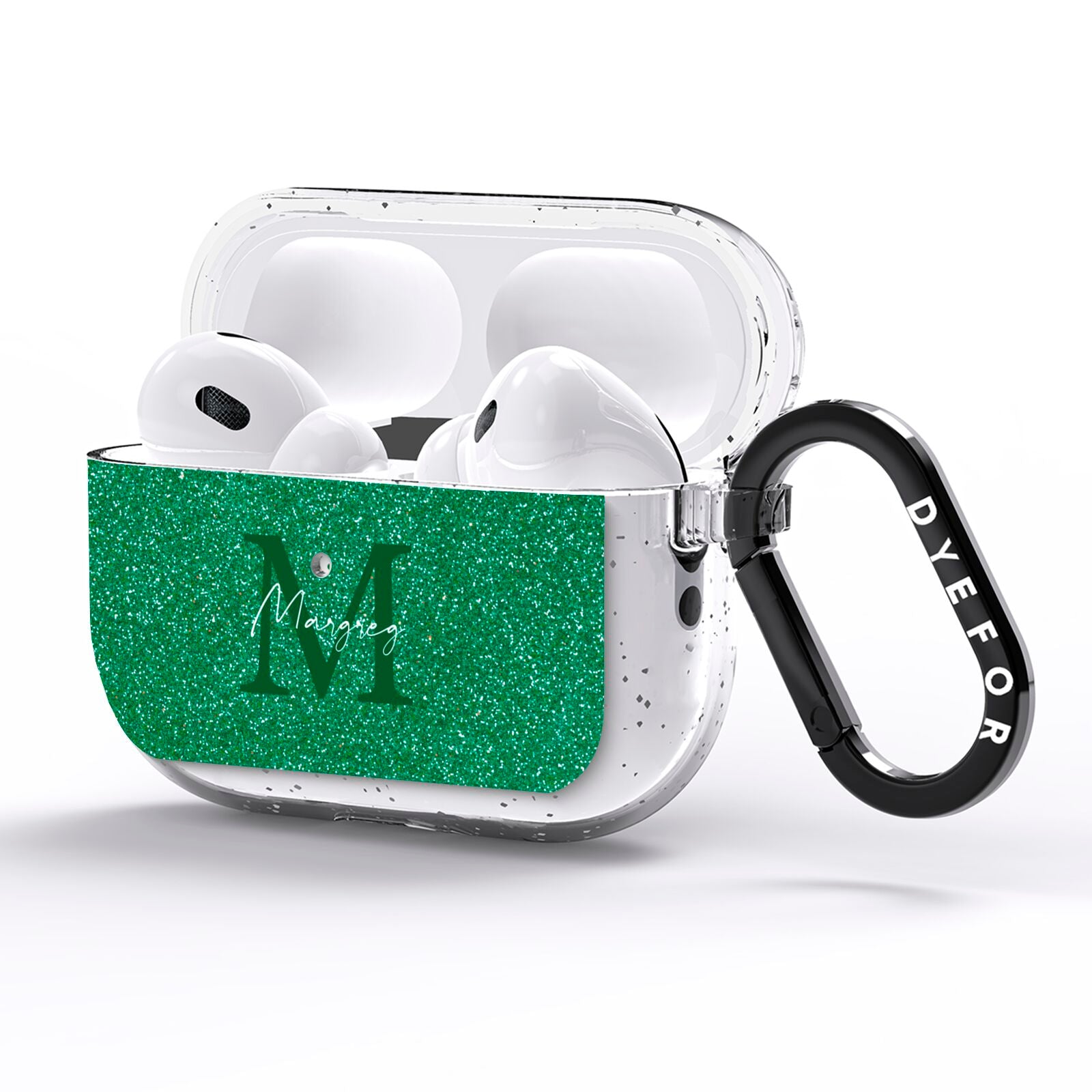 Green Monogram AirPods Pro Glitter Case Side Image