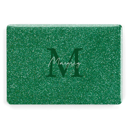 Green Monogram Apple MacBook Case