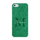 Green Monogram Apple iPhone 5 Case