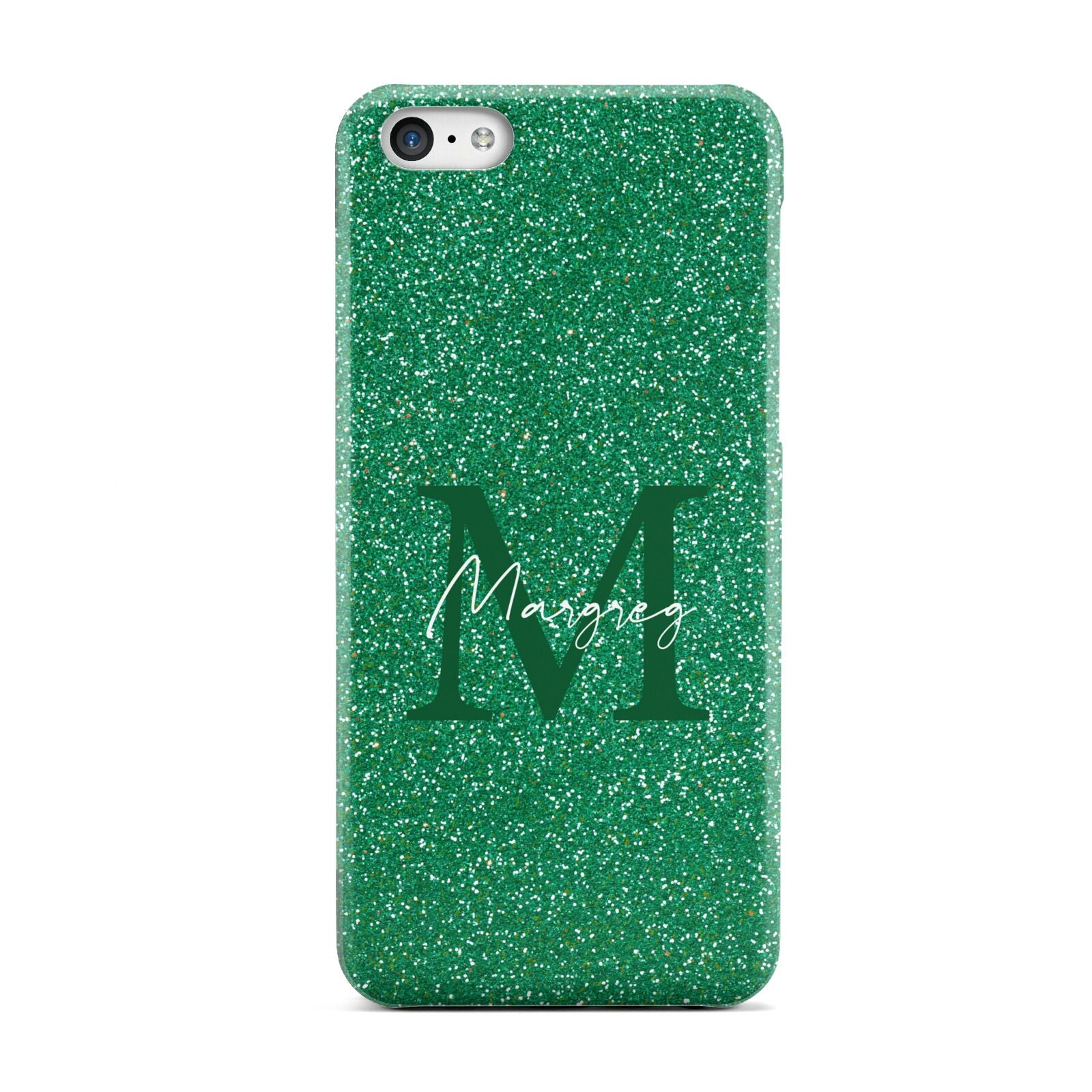 Green Monogram Apple iPhone 5c Case