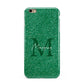 Green Monogram Apple iPhone 6 Plus 3D Tough Case
