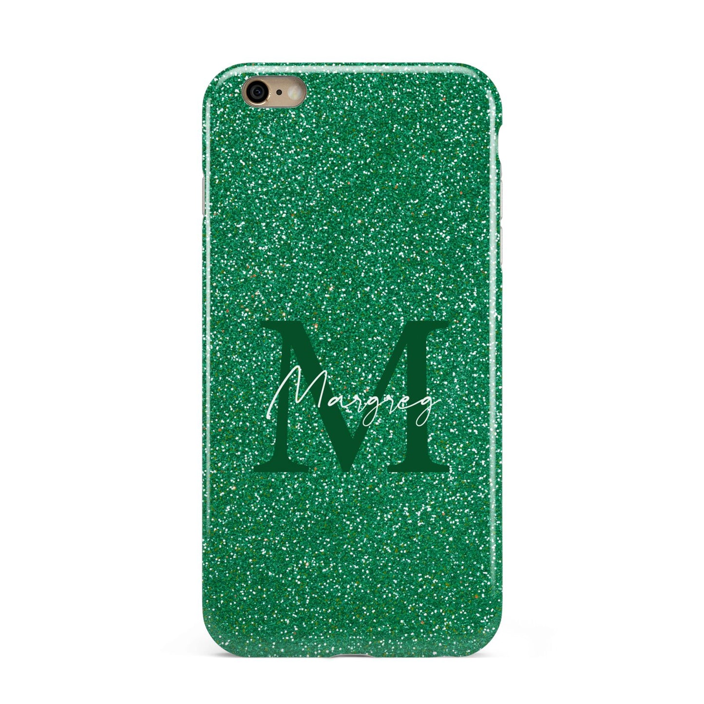 Green Monogram Apple iPhone 6 Plus 3D Tough Case