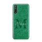 Green Monogram Huawei Enjoy 10s Phone Case
