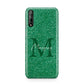 Green Monogram Huawei Enjoy 10s Phone Case