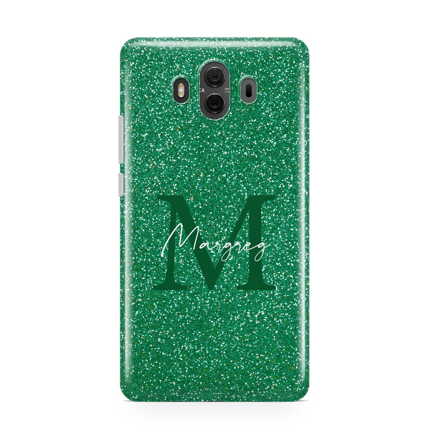 Green Monogram Huawei Mate 10 Protective Phone Case