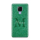 Green Monogram Huawei Mate 20X Phone Case