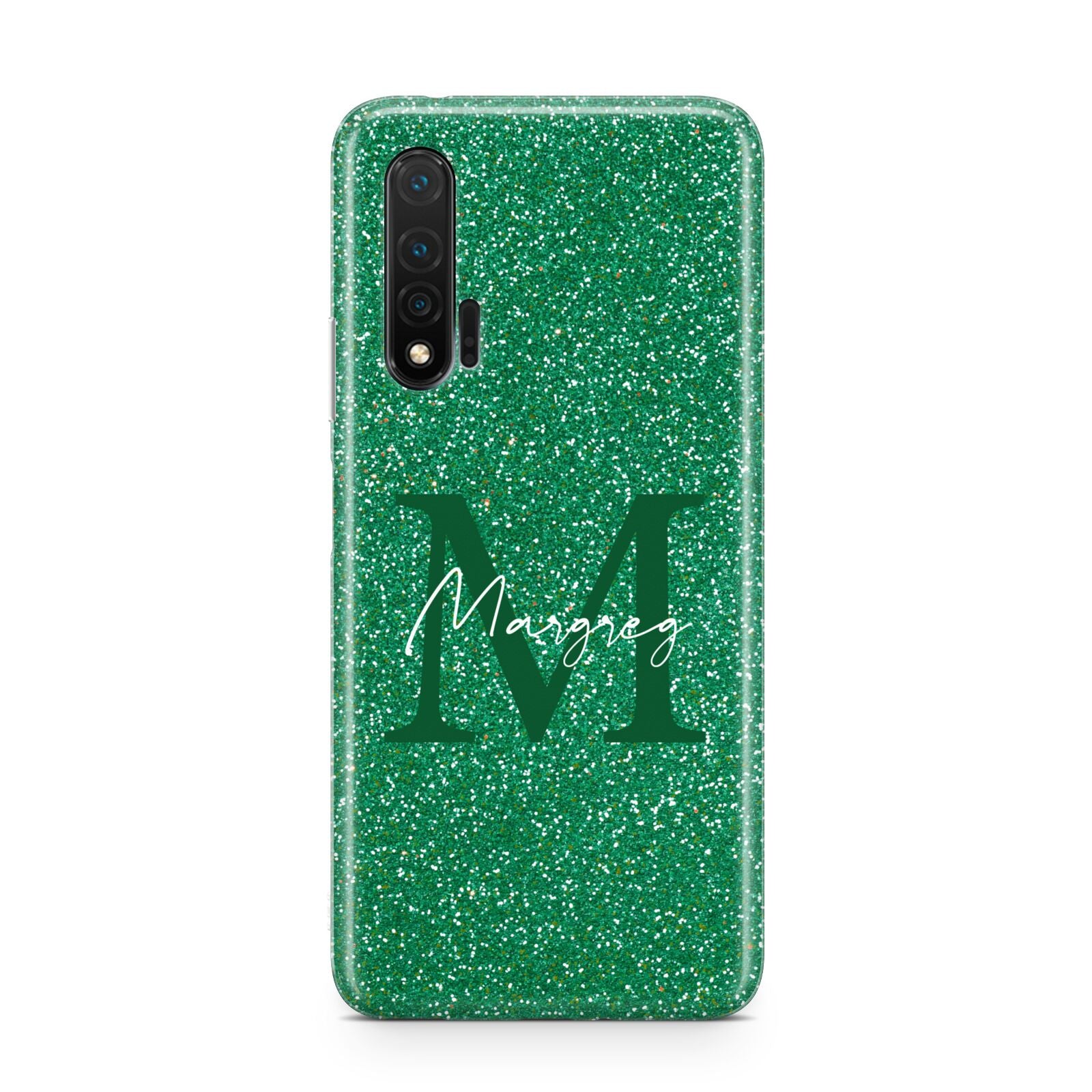 Green Monogram Huawei Nova 6 Phone Case
