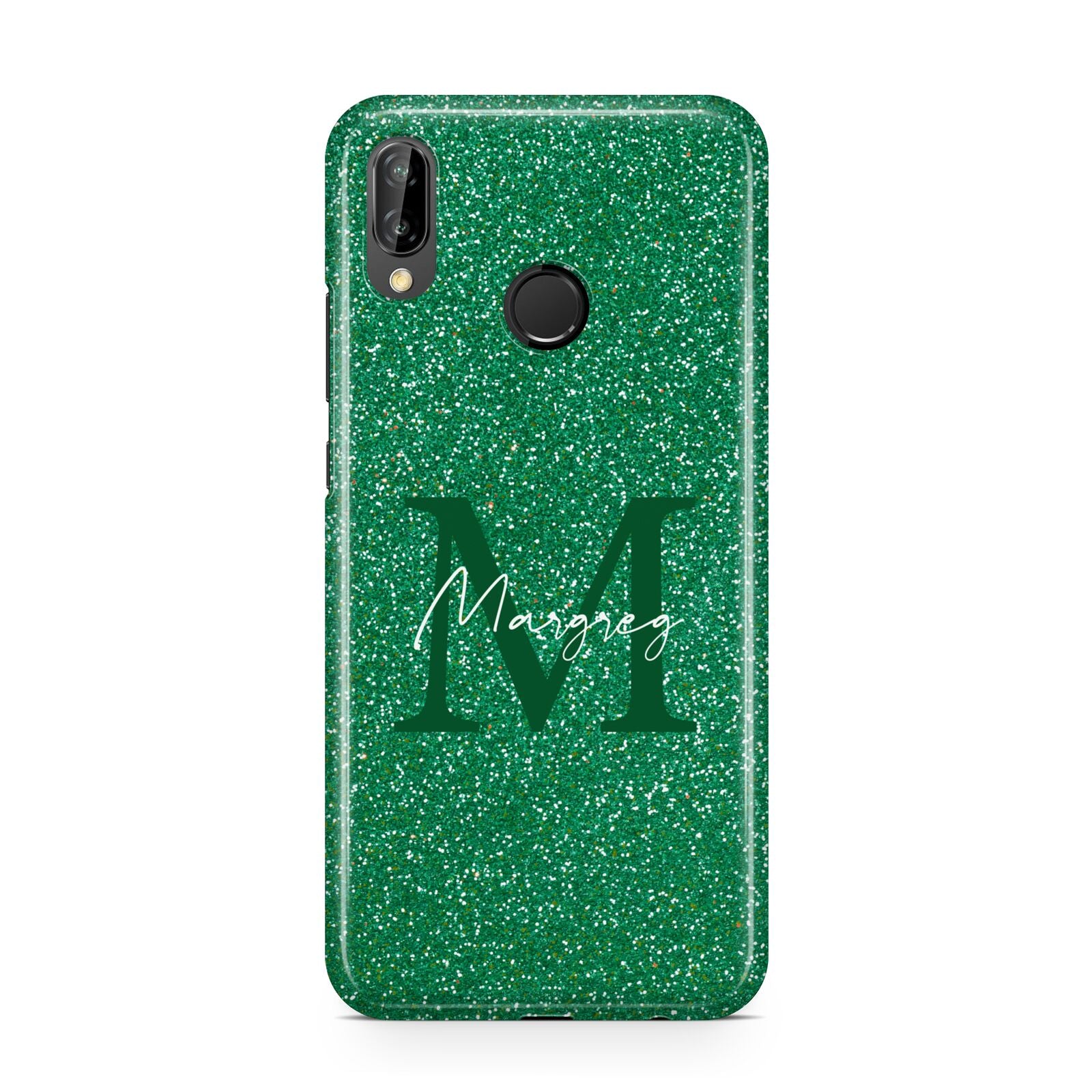 Green Monogram Huawei P20 Lite Phone Case