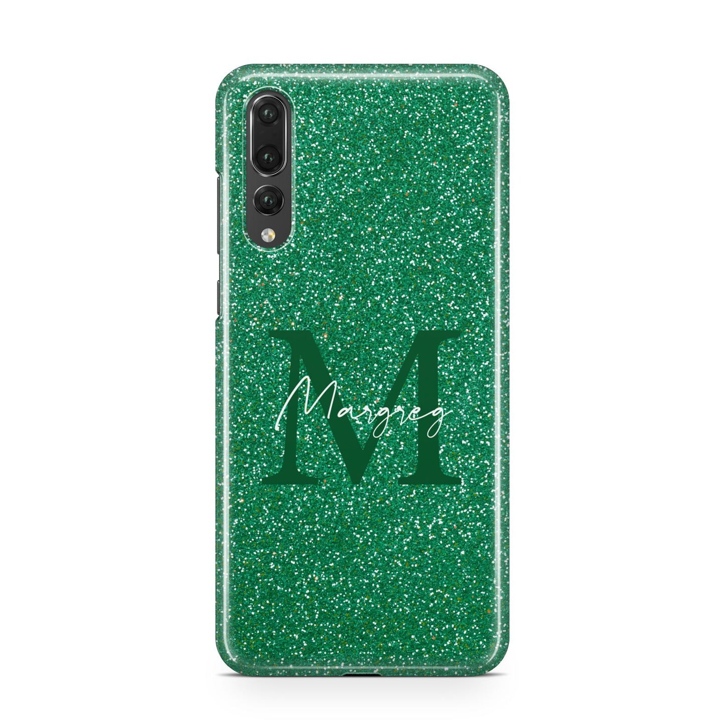 Green Monogram Huawei P20 Pro Phone Case