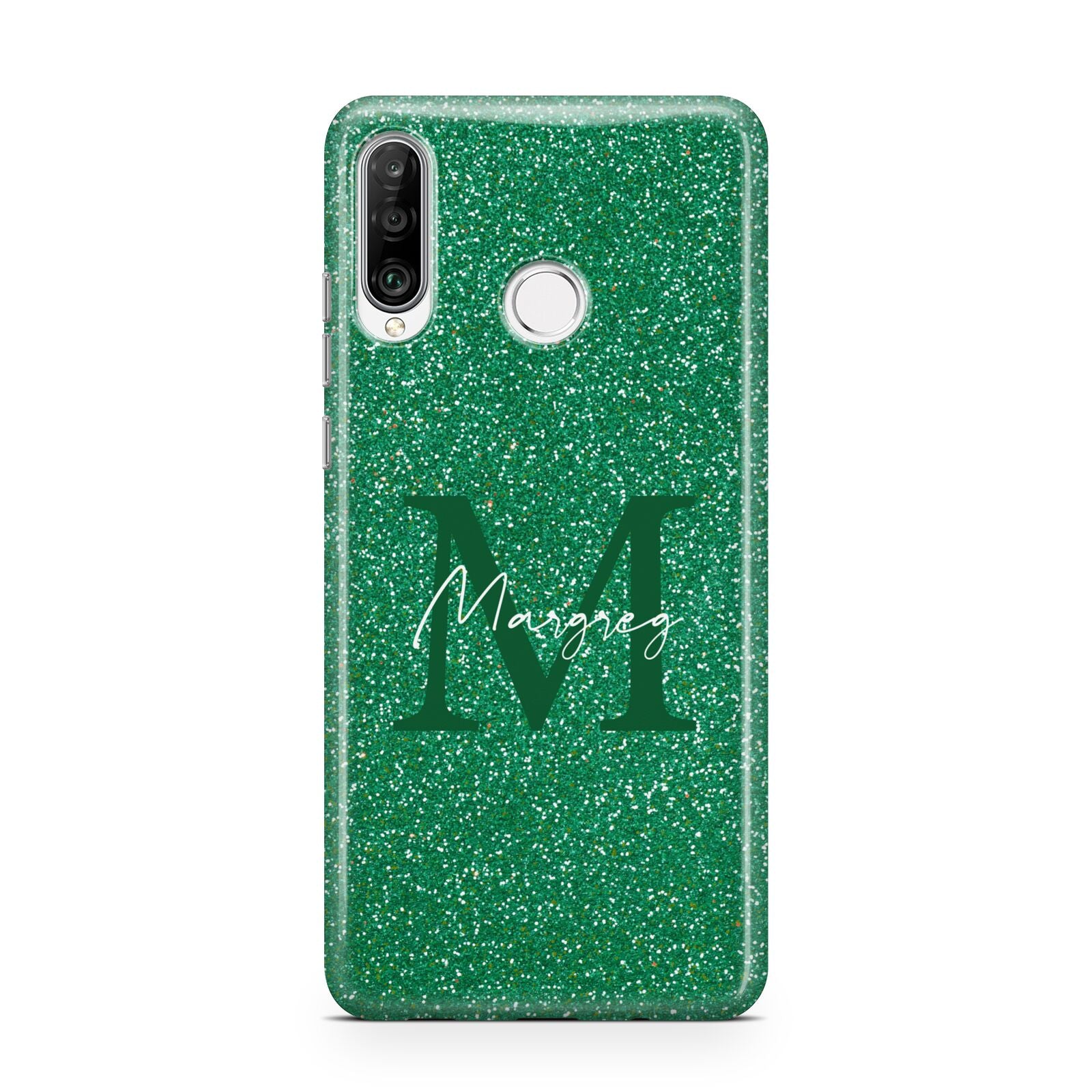 Green Monogram Huawei P30 Lite Phone Case