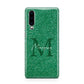 Green Monogram Huawei P30 Phone Case