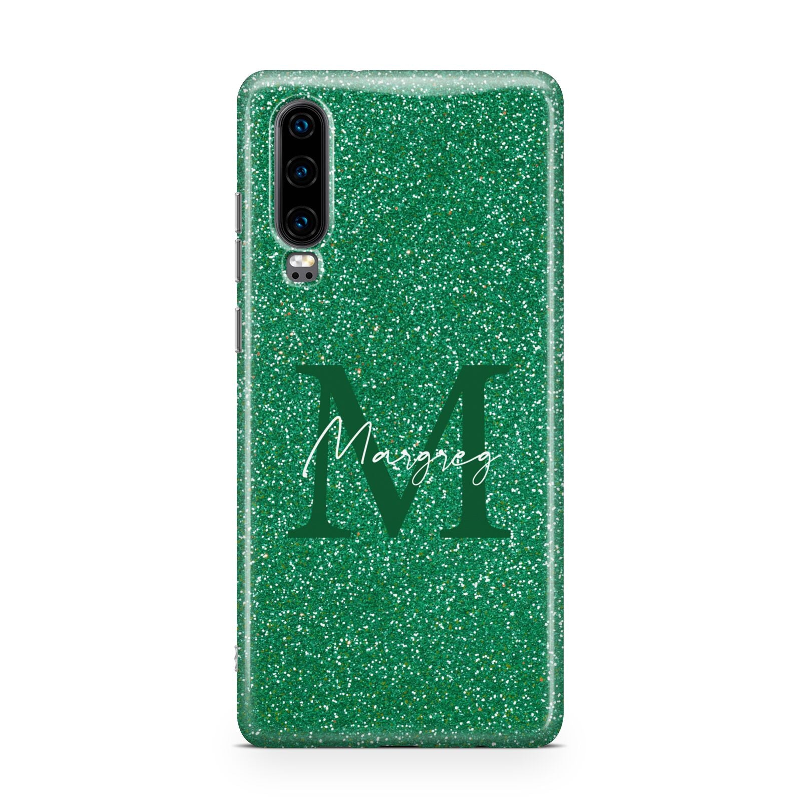 Green Monogram Huawei P30 Phone Case