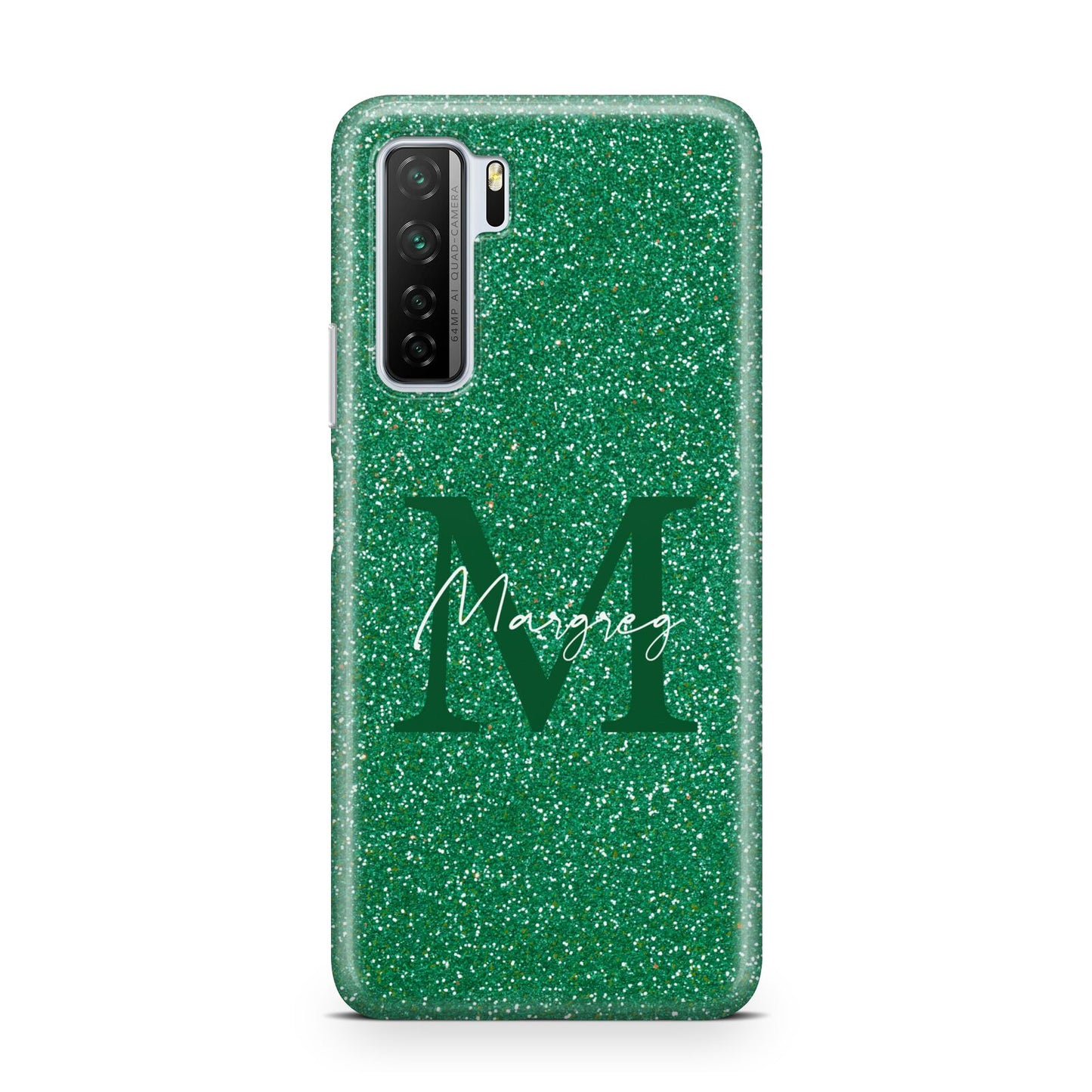Green Monogram Huawei P40 Lite 5G Phone Case