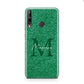 Green Monogram Huawei P40 Lite E Phone Case