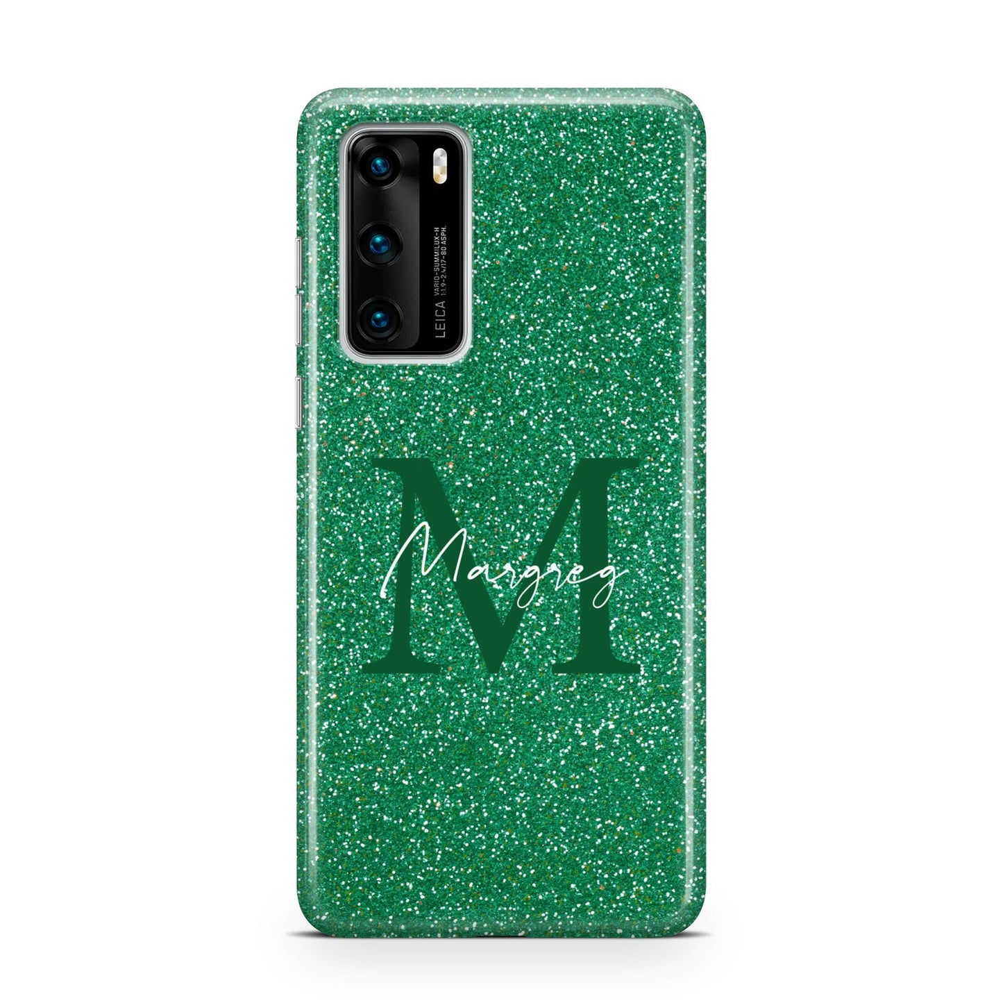 Green Monogram Huawei P40 Phone Case