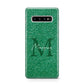 Green Monogram Protective Samsung Galaxy Case