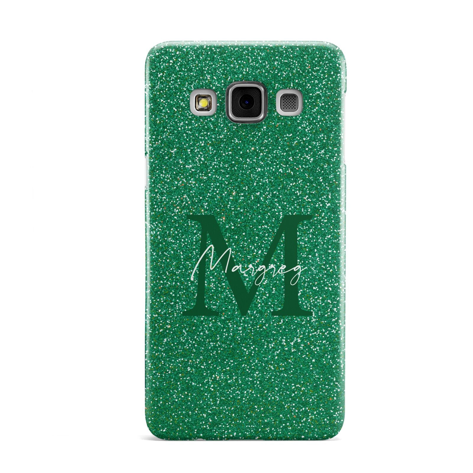 Green Monogram Samsung Galaxy A3 Case