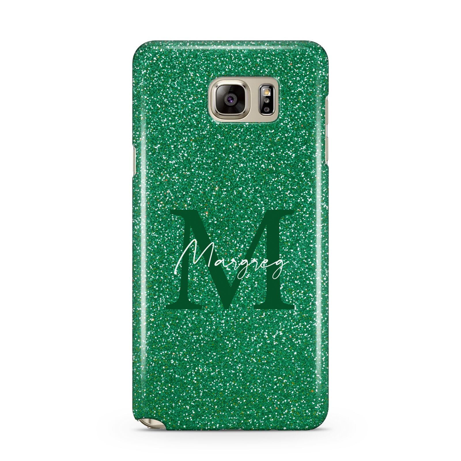 Green Monogram Samsung Galaxy Note 5 Case