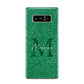 Green Monogram Samsung Galaxy Note 8 Case