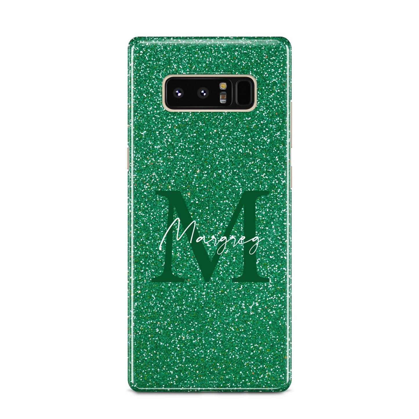Green Monogram Samsung Galaxy Note 8 Case