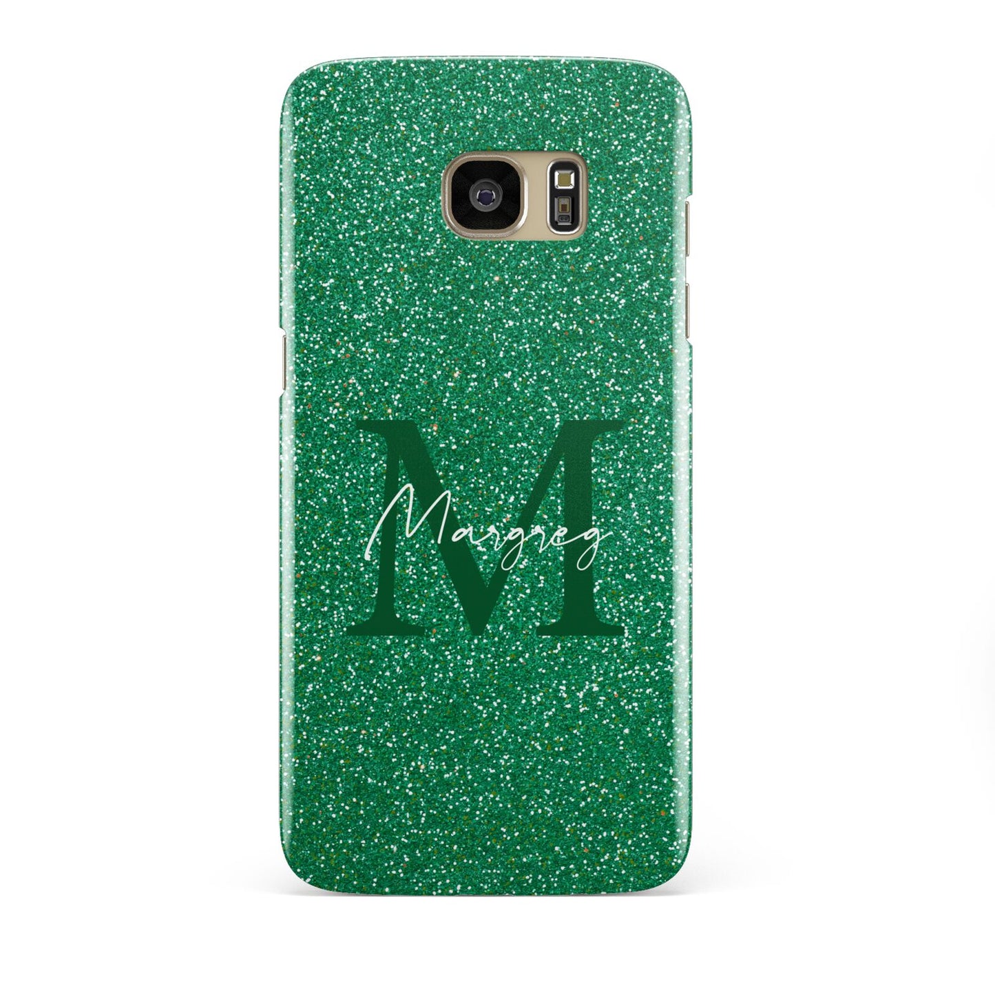 Green Monogram Samsung Galaxy S7 Edge Case