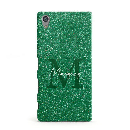 Green Monogram Sony Xperia Case