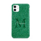 Green Monogram iPhone 11 3D Tough Case