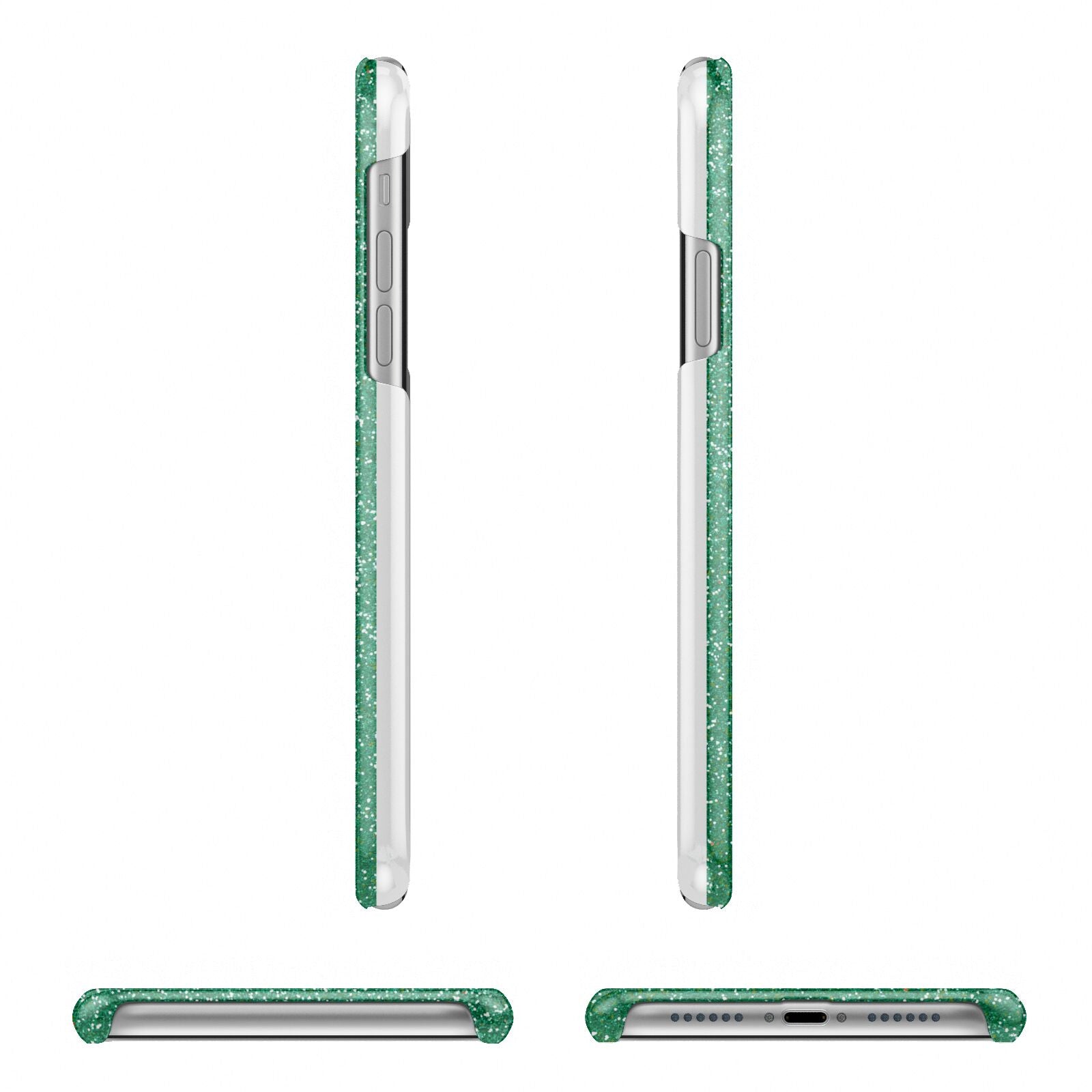 Green Monogram iPhone 11 Pro 3D Snap Case Angle Images