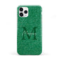 Green Monogram iPhone 11 Pro 3D Tough Case