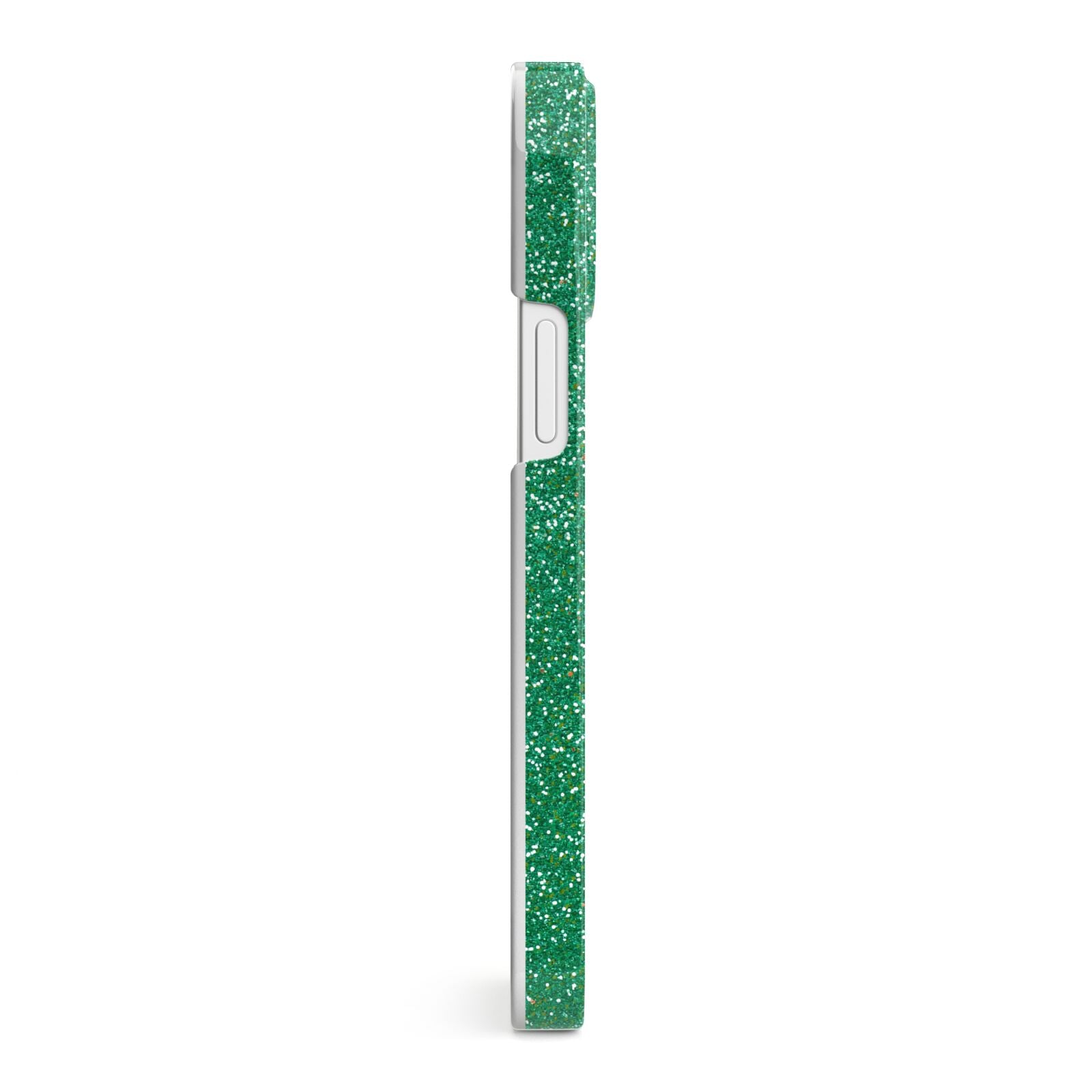 Green Monogram iPhone 13 Mini Side Image 3D Snap Case