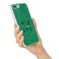 Green Monogram iPhone 7 Plus Bumper Case on Silver iPhone Alternative Image