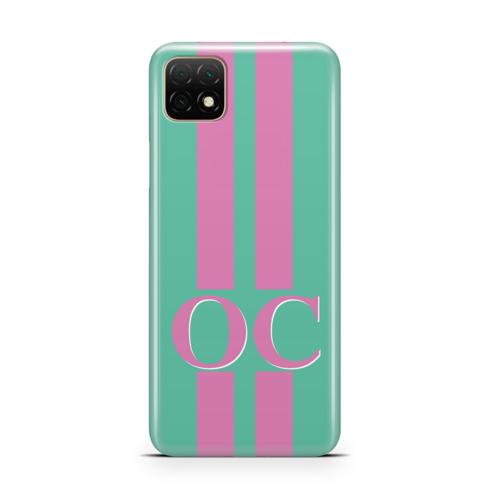 Green Personalised Initials Huawei Enjoy 20 Phone Case