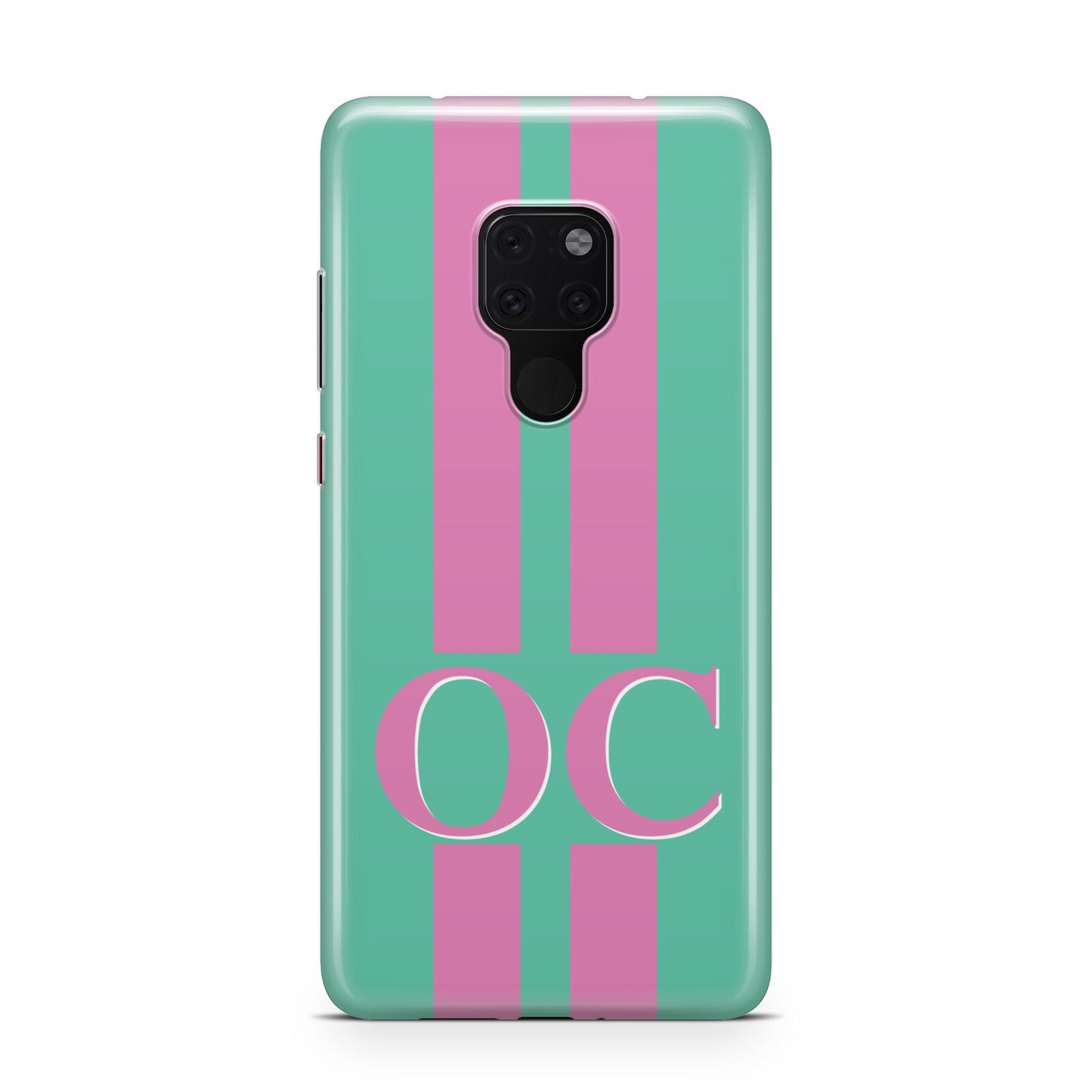 Green Personalised Initials Huawei Mate 20 Phone Case
