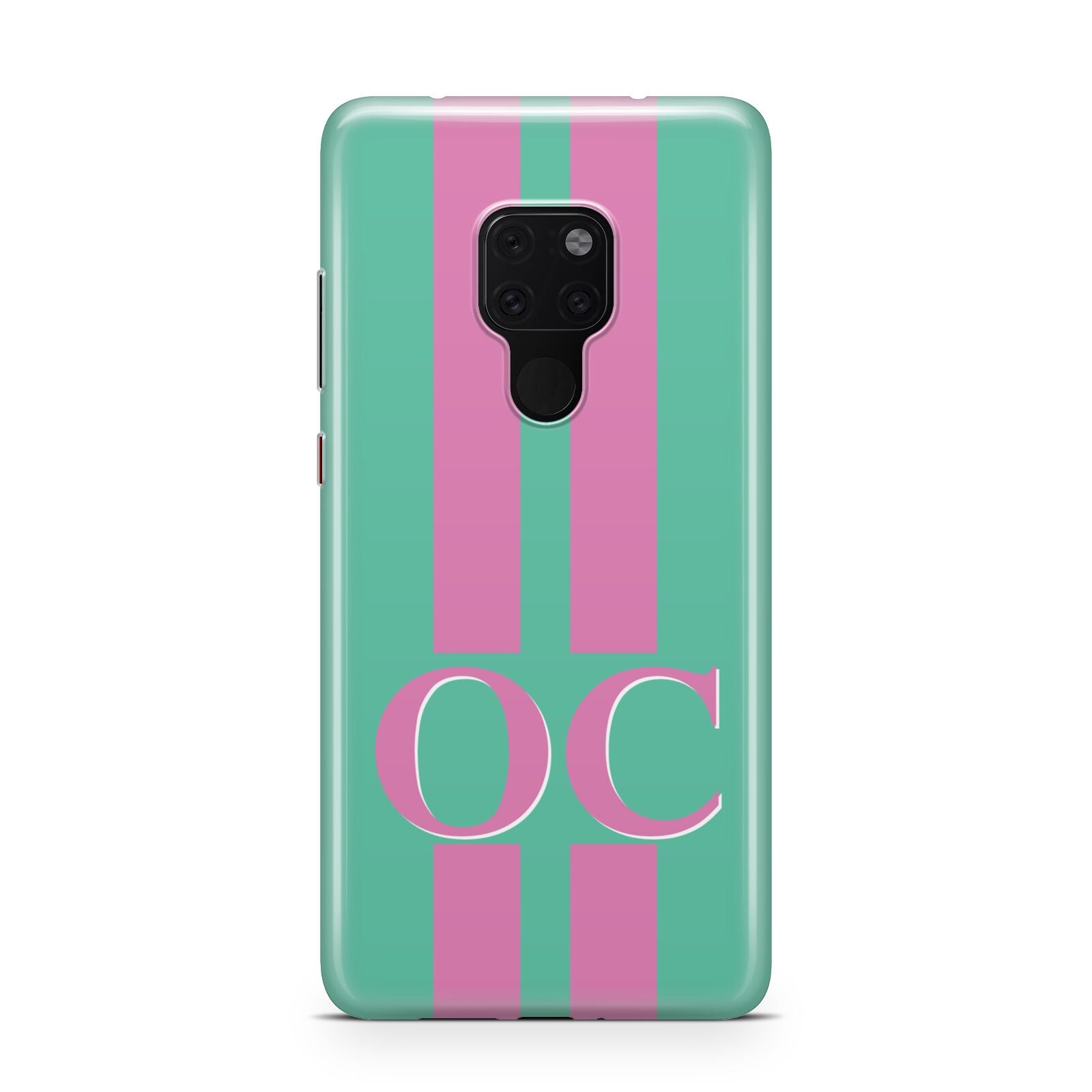 Green Personalised Initials Huawei Mate 20 Phone Case