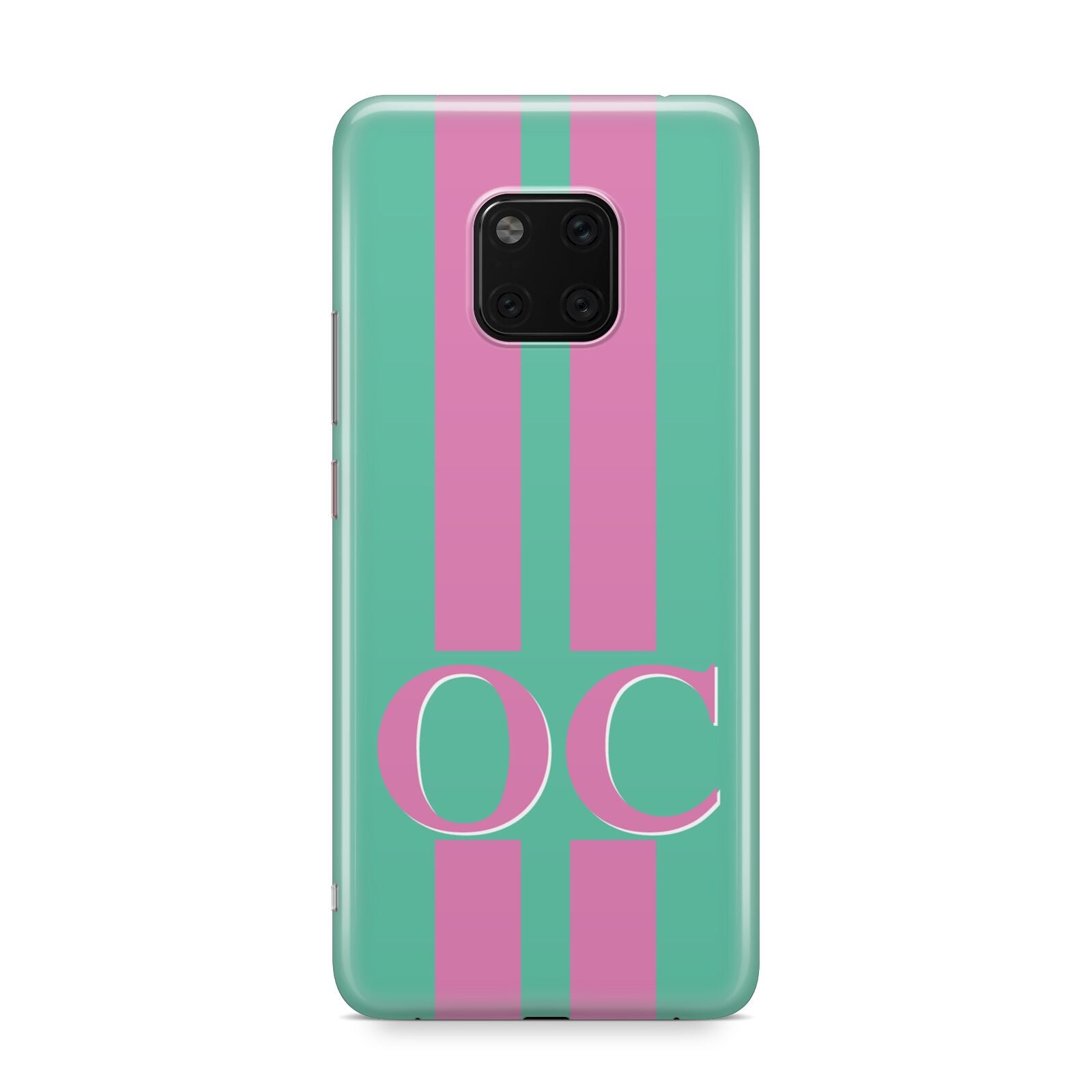Green Personalised Initials Huawei Mate 20 Pro Phone Case
