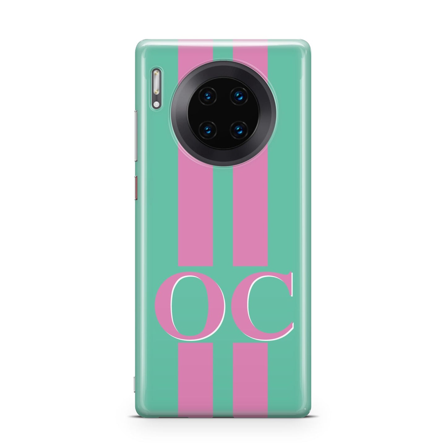 Green Personalised Initials Huawei Mate 30 Pro Phone Case