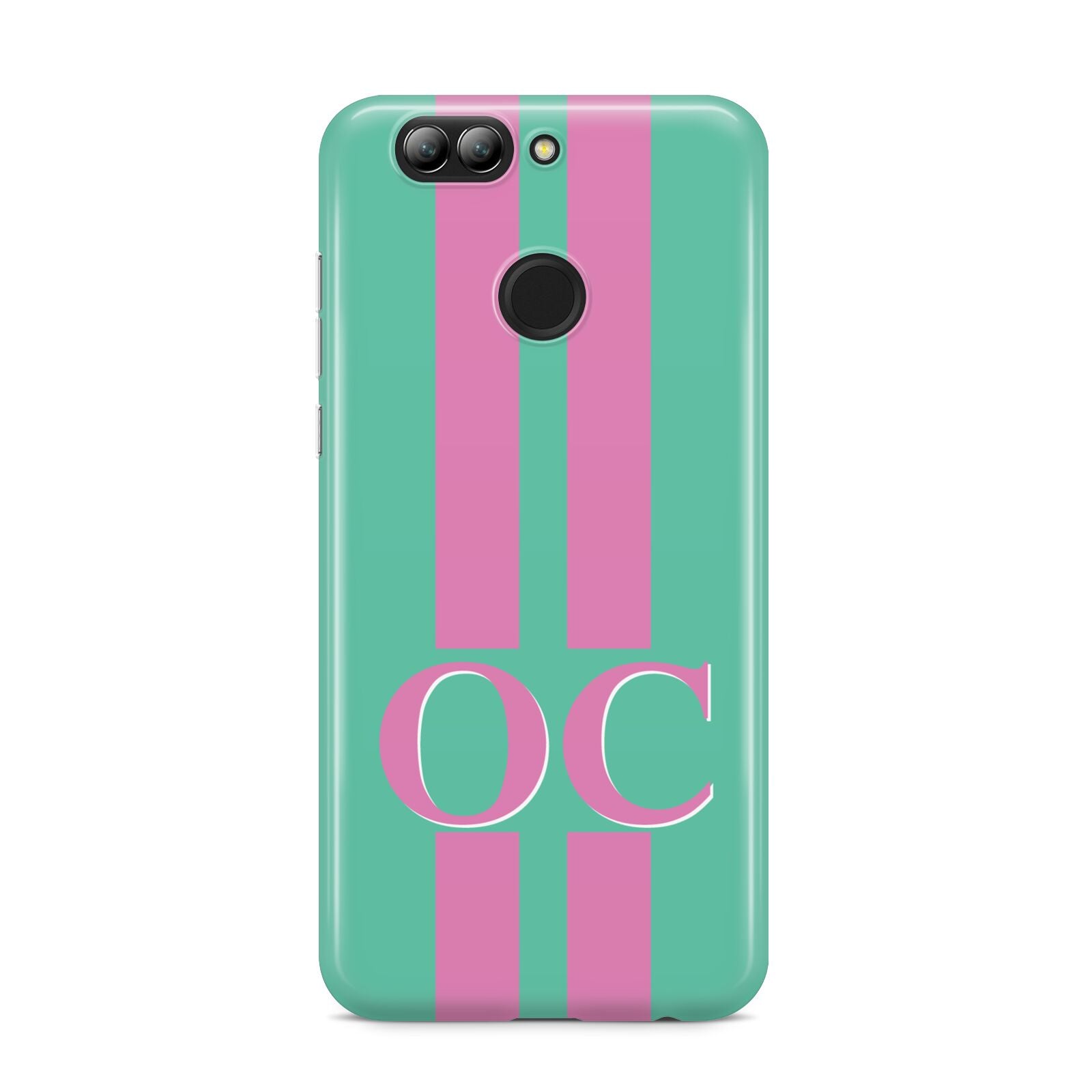 Green Personalised Initials Huawei Nova 2s Phone Case
