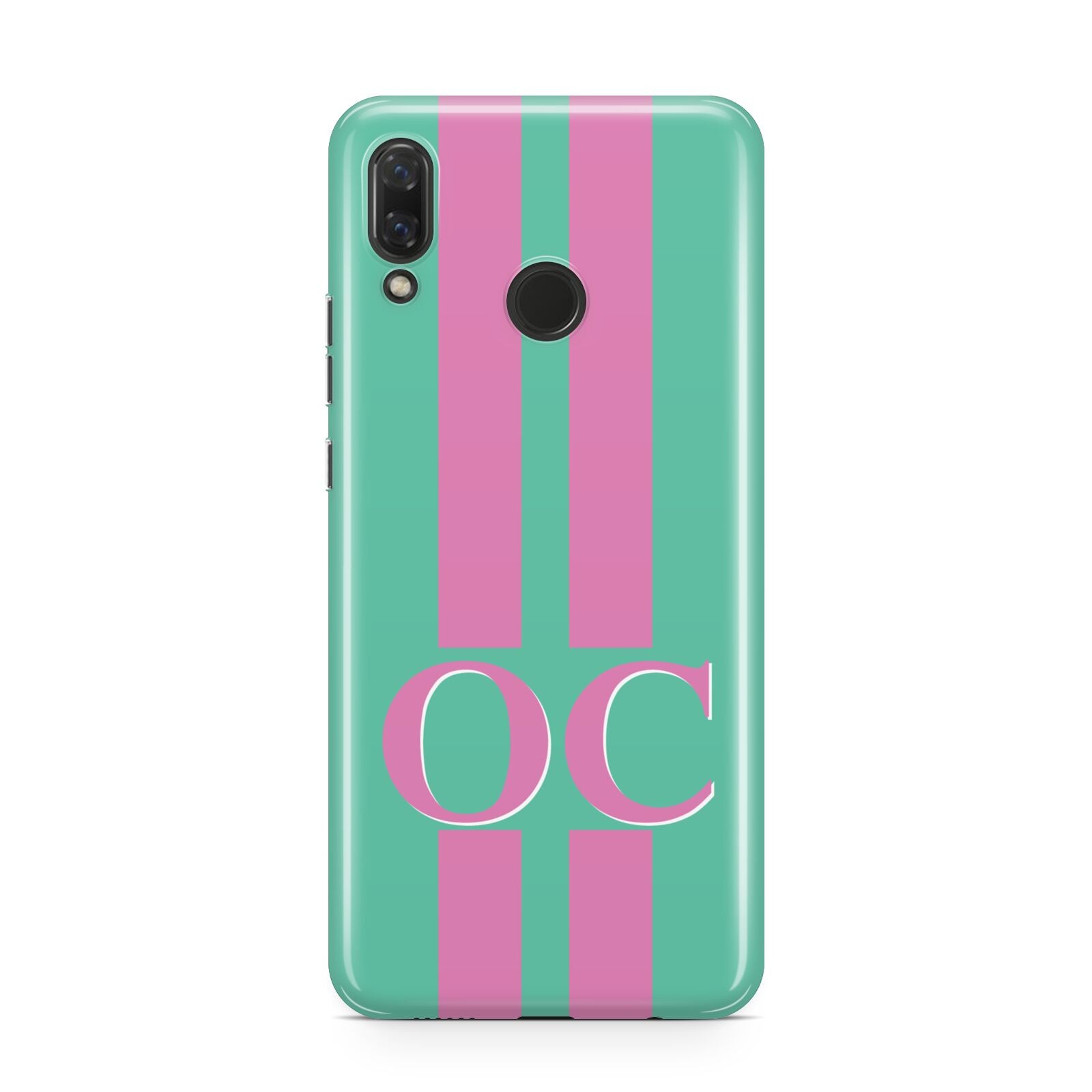 Green Personalised Initials Huawei Nova 3 Phone Case