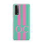 Green Personalised Initials Huawei P Smart 2021
