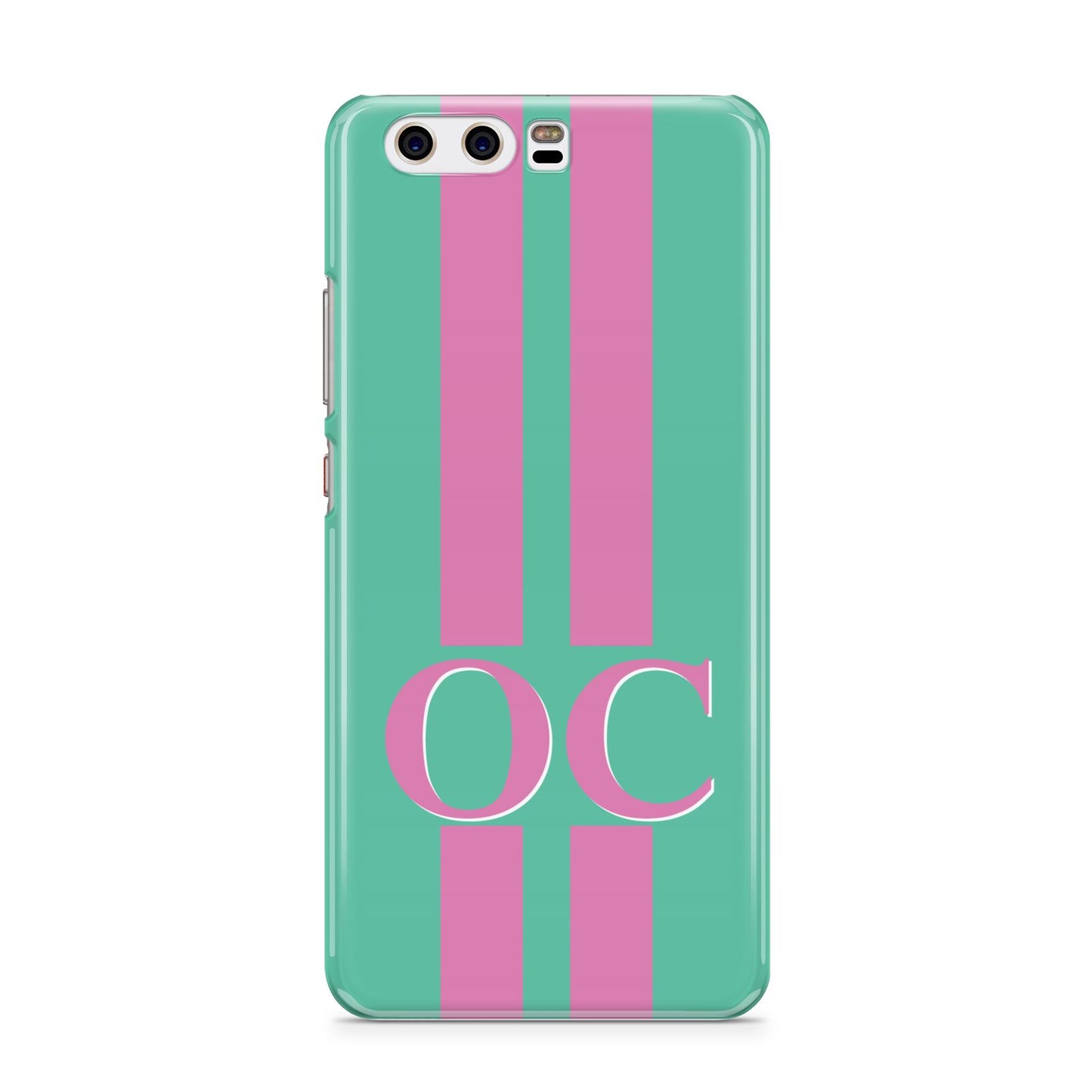 Green Personalised Initials Huawei P10 Phone Case