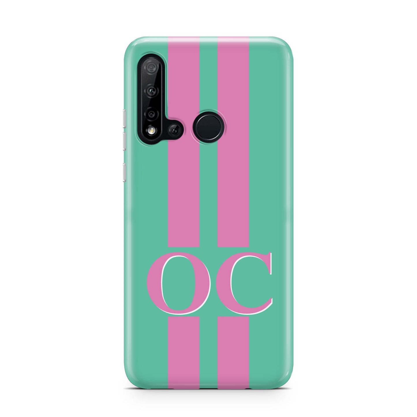 Green Personalised Initials Huawei P20 Lite 5G Phone Case