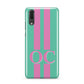Green Personalised Initials Huawei P20 Phone Case