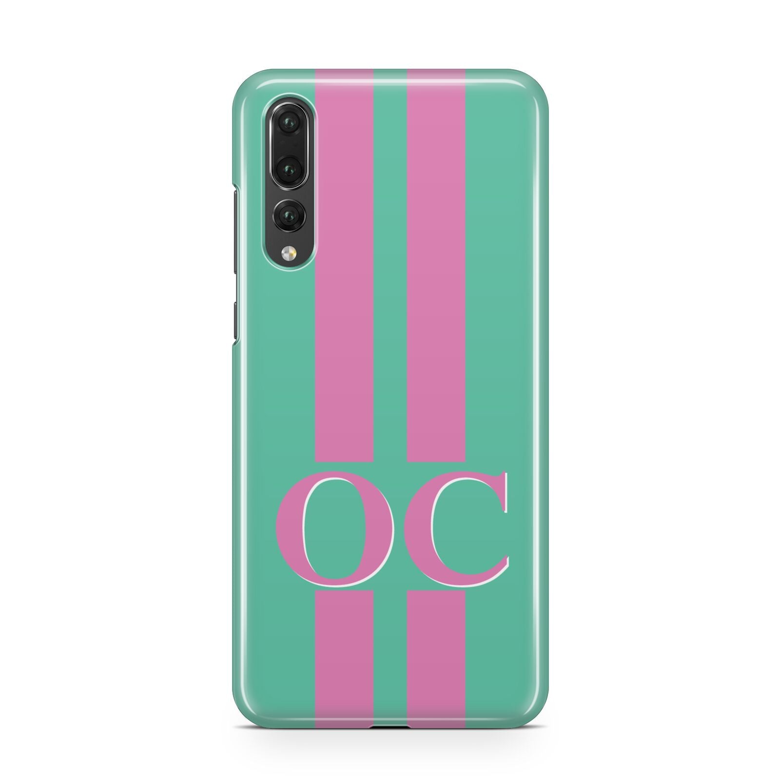 Green Personalised Initials Huawei P20 Pro Phone Case