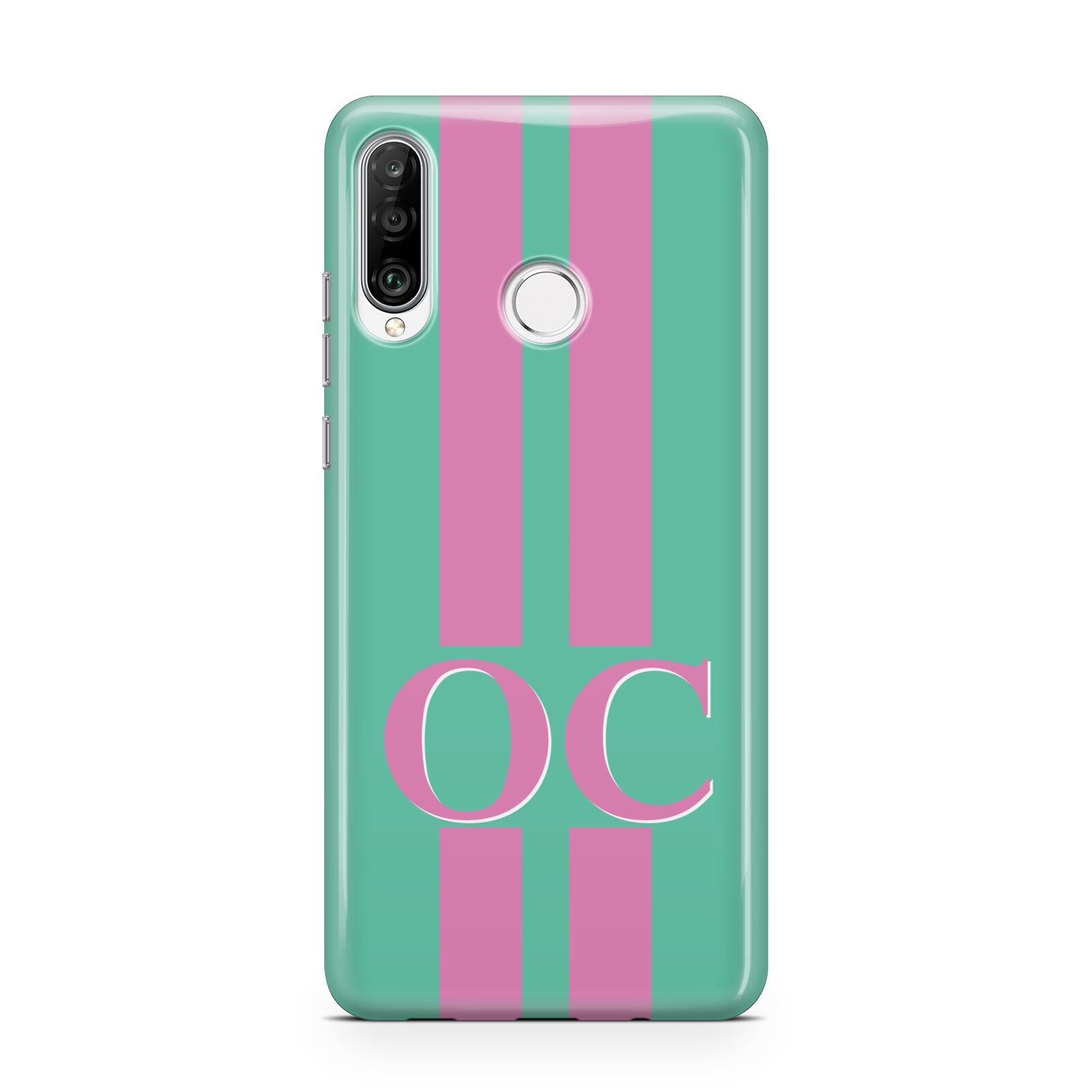 Green Personalised Initials Huawei P30 Lite Phone Case