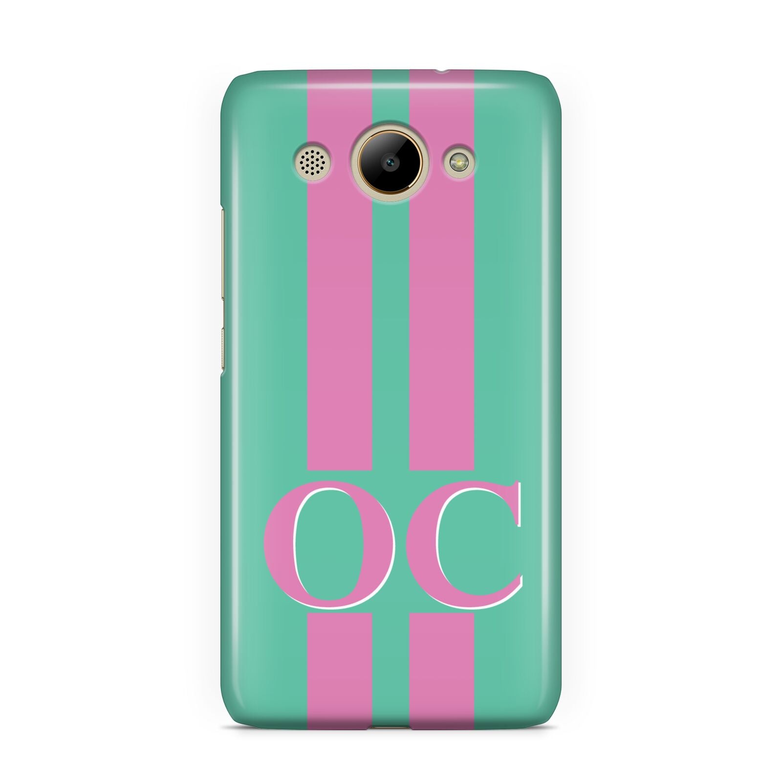 Green Personalised Initials Huawei Y3 2017