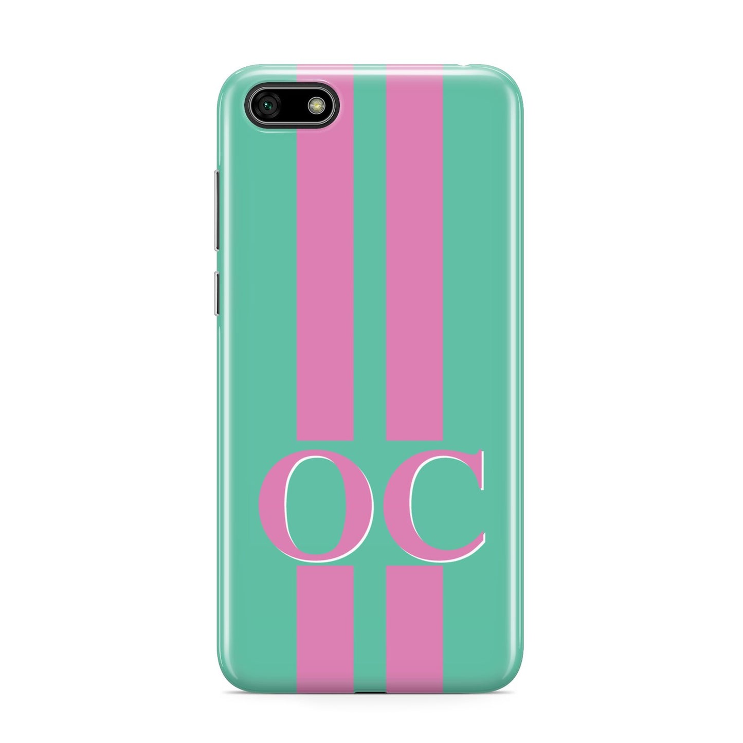 Green Personalised Initials Huawei Y5 Prime 2018 Phone Case